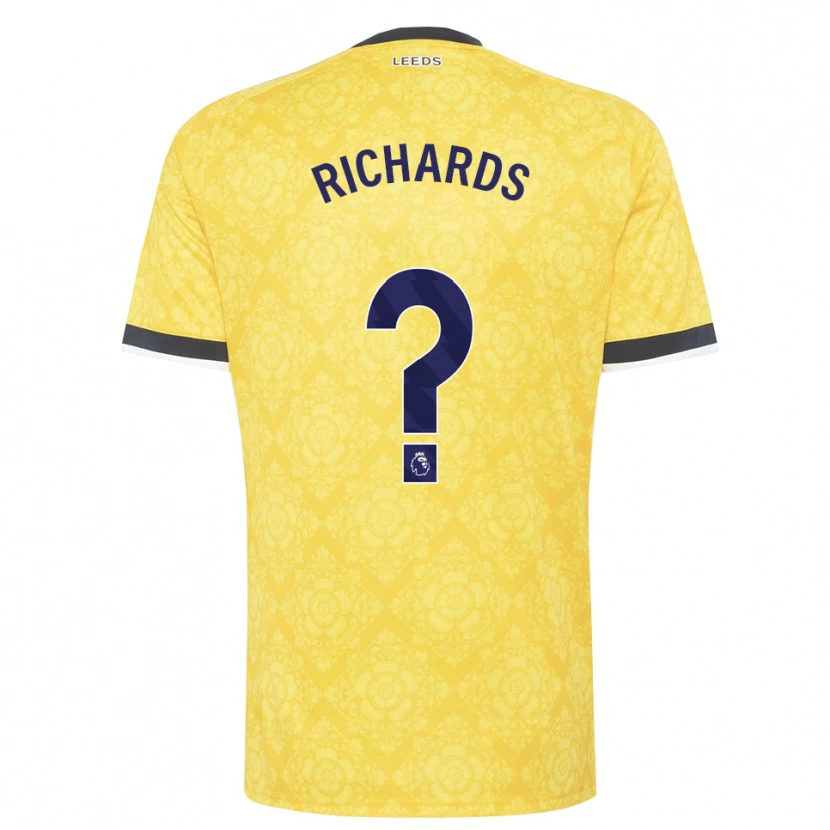 Danxen Niño Camiseta Joe Richards #0 Amarillo Blanco Negro 2ª Equipación 2026/27 La Camisa México