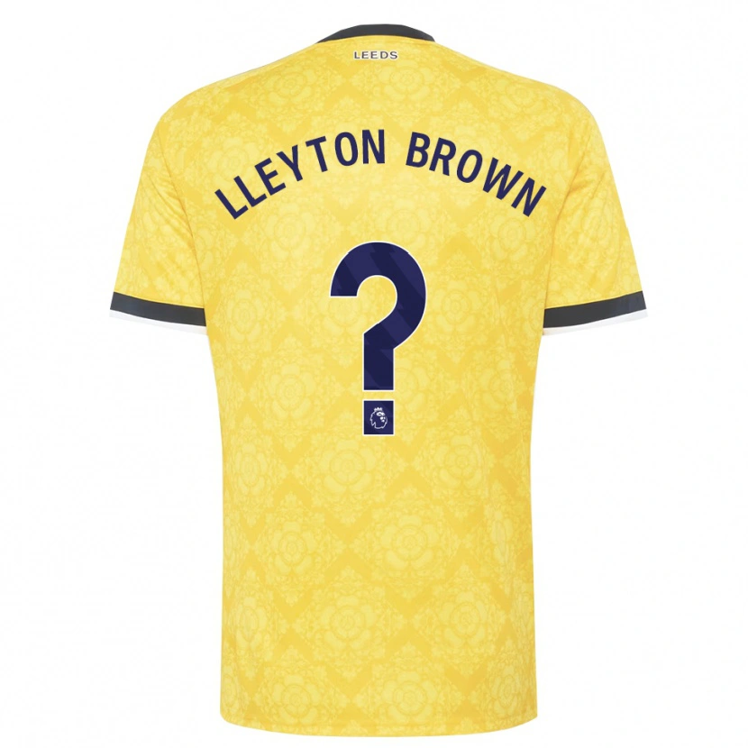 Danxen Niño Camiseta Lleyton Brown #0 Amarillo Blanco Negro 2ª Equipación 2026/27 La Camisa México