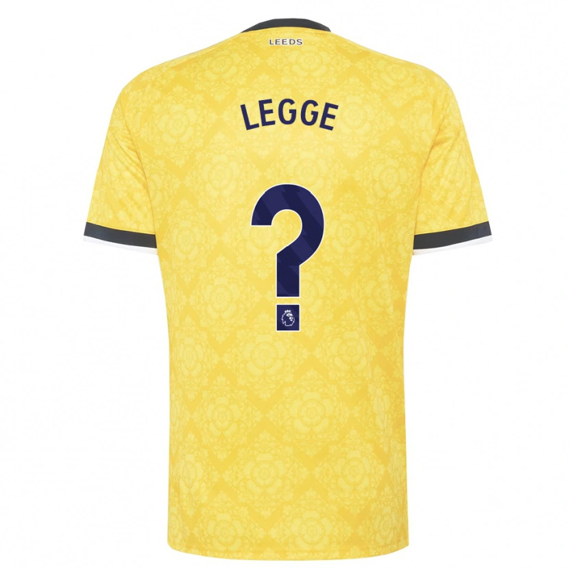 Danxen Niño Camiseta Shauna Legge #0 Amarillo Blanco Negro 2ª Equipación 2026/27 La Camisa México