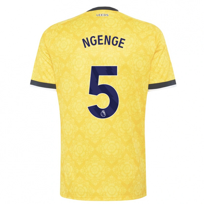 Danxen Niño Camiseta Leonard Ngenge #5 Amarillo Blanco Negro 2ª Equipación 2026/27 La Camisa México
