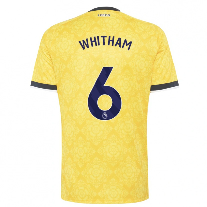 Danxen Niño Camiseta Danielle Whitham #6 Amarillo Blanco Negro 2ª Equipación 2026/27 La Camisa México