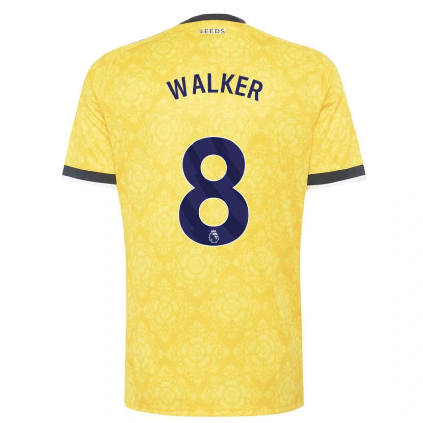 Danxen Niño Camiseta Alfie Walker #8 Amarillo Blanco Negro 2ª Equipación 2026/27 La Camisa México