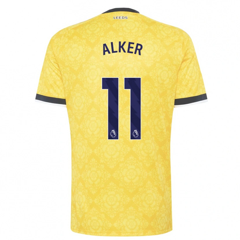Danxen Niño Camiseta Samuel Alker #11 Amarillo Blanco Negro 2ª Equipación 2026/27 La Camisa México