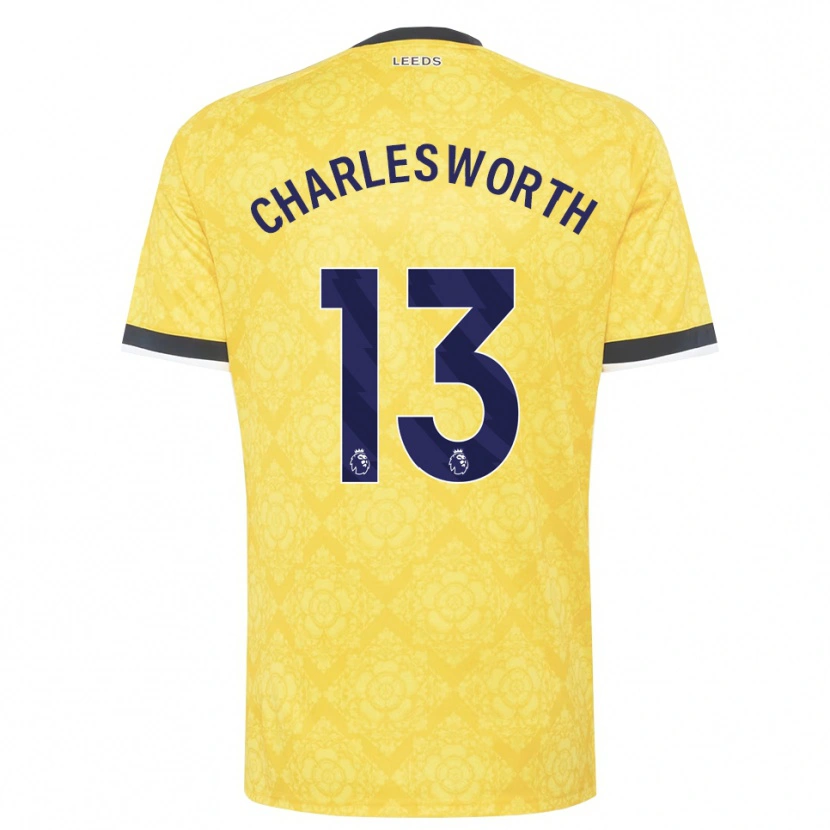 Danxen Niño Camiseta Millie Robshaw-Charlesworth #13 Amarillo Blanco Negro 2ª Equipación 2026/27 La Camisa México