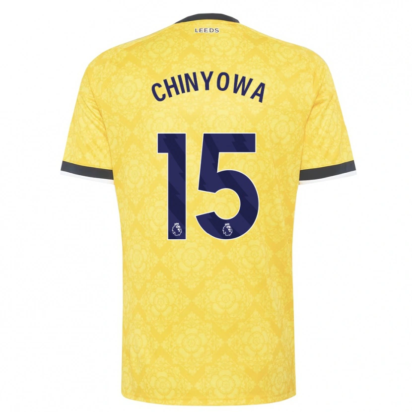 Danxen Niño Camiseta Taku Chinyowa #15 Amarillo Blanco Negro 2ª Equipación 2026/27 La Camisa México