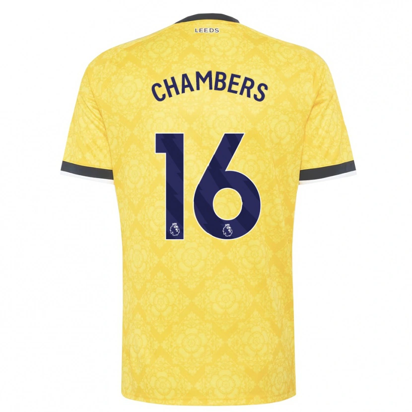 Danxen Niño Camiseta Lloyd Chambers #16 Amarillo Blanco Negro 2ª Equipación 2026/27 La Camisa México