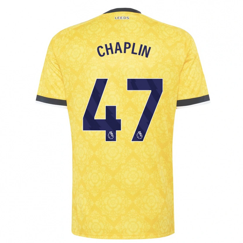 Danxen Niño Camiseta Rhys Chadwick #47 Amarillo Blanco Negro 2ª Equipación 2026/27 La Camisa México