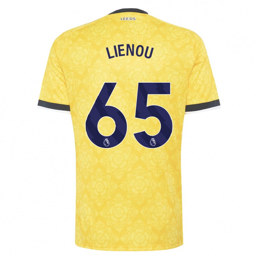 Danxen Niño Camiseta Jayden Lienou #65 Amarillo Blanco Negro 2ª Equipación 2026/27 La Camisa México