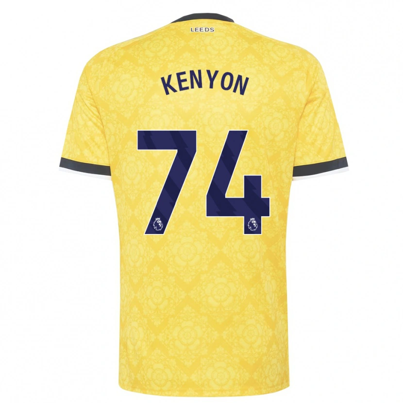 Danxen Niño Camiseta George Kenyon #74 Amarillo Blanco Negro 2ª Equipación 2026/27 La Camisa México