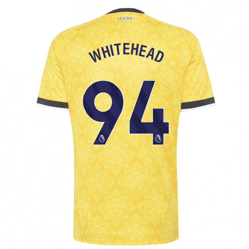 Danxen Niño Camiseta Loui Whitehead #94 Amarillo Blanco Negro 2ª Equipación 2026/27 La Camisa México