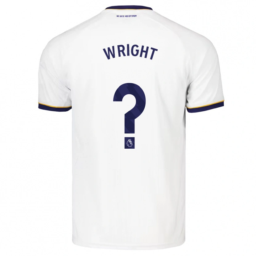 Danxen Niño Camiseta Harry Wright #0 Azulmedianoche Blanco Amarillo 2ª Equipación 2026/27 La Camisa México