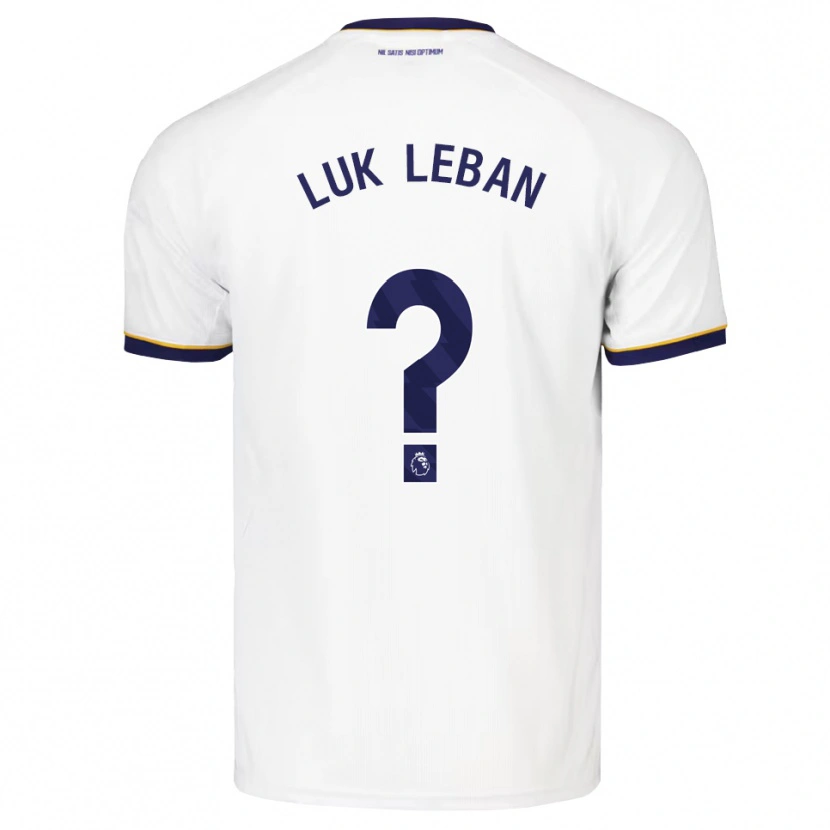 Danxen Niño Camiseta Zan Luk Leban #0 Azulmedianoche Blanco Amarillo 2ª Equipación 2026/27 La Camisa México