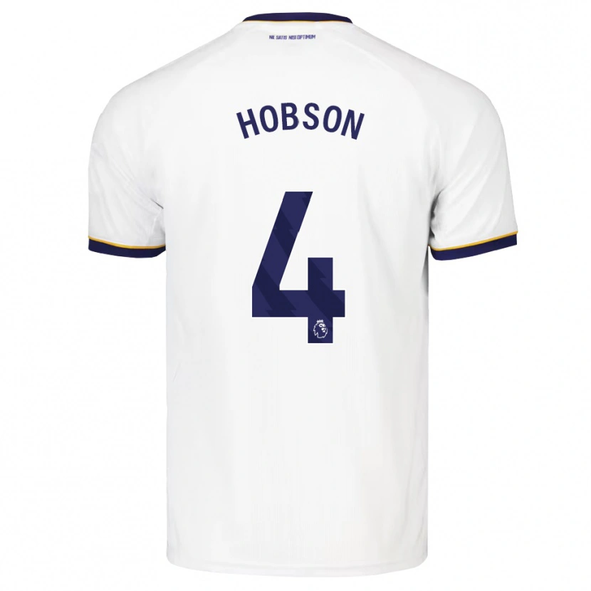 Danxen Niño Camiseta Issy Hobson #4 Azulmedianoche Blanco Amarillo 2ª Equipación 2026/27 La Camisa México