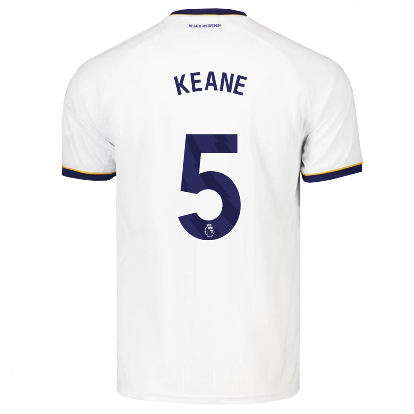 Danxen Niño Camiseta Michael Keane #5 Azulmedianoche Blanco Amarillo 2ª Equipación 2026/27 La Camisa México