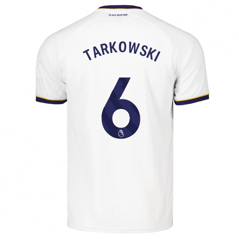 Danxen Niño Camiseta James Tarkowski #6 Azulmedianoche Blanco Amarillo 2ª Equipación 2026/27 La Camisa México