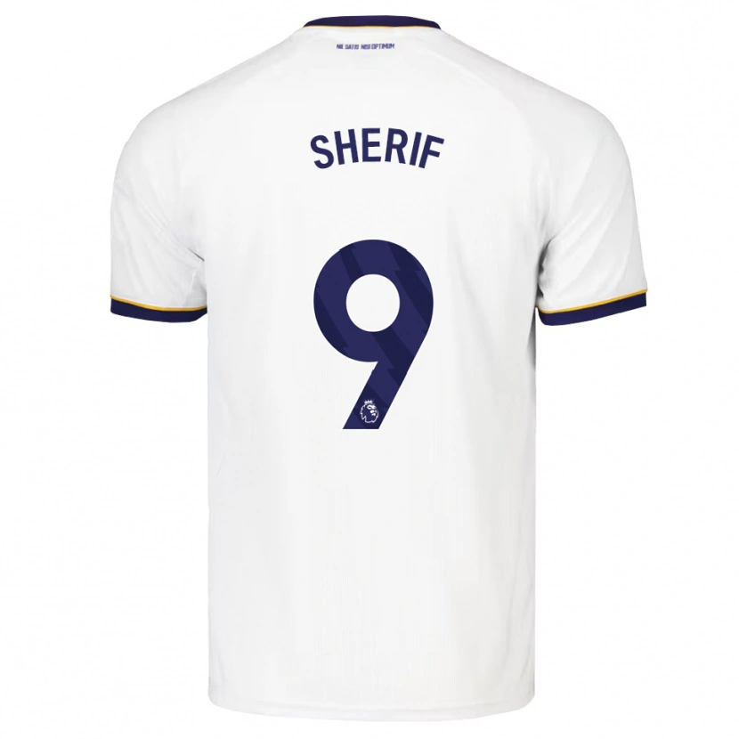 Danxen Niño Camiseta Martin Sherif #9 Azulmedianoche Blanco Amarillo 2ª Equipación 2026/27 La Camisa México