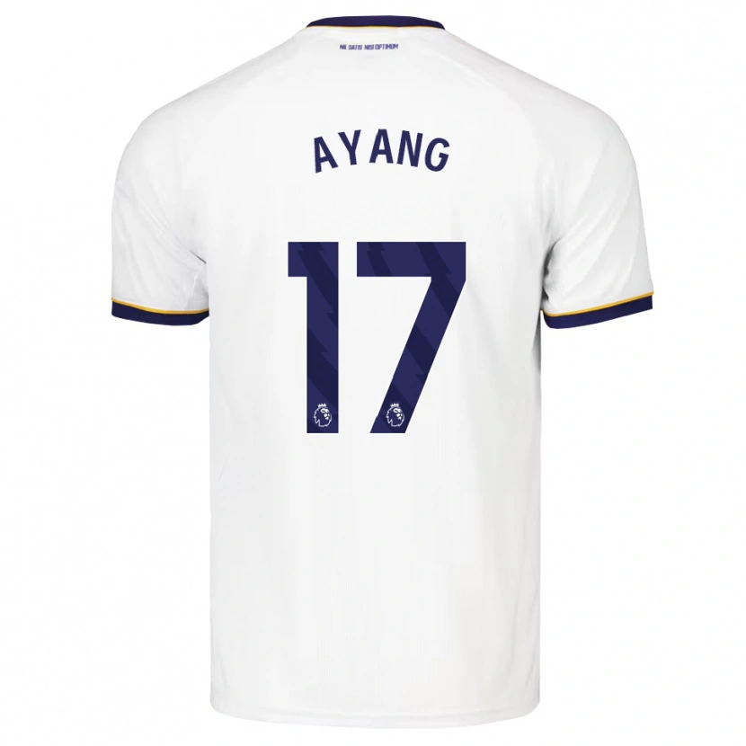 Danxen Niño Camiseta Godswill Ayang #17 Azulmedianoche Blanco Amarillo 2ª Equipación 2026/27 La Camisa México
