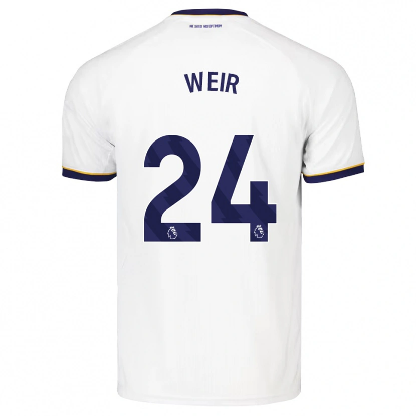 Danxen Niño Camiseta Kenzie Weir #24 Azulmedianoche Blanco Amarillo 2ª Equipación 2026/27 La Camisa México