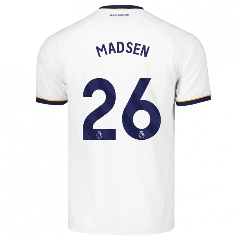 Danxen Niño Camiseta Rikke Madsen #26 Azulmedianoche Blanco Amarillo 2ª Equipación 2026/27 La Camisa México