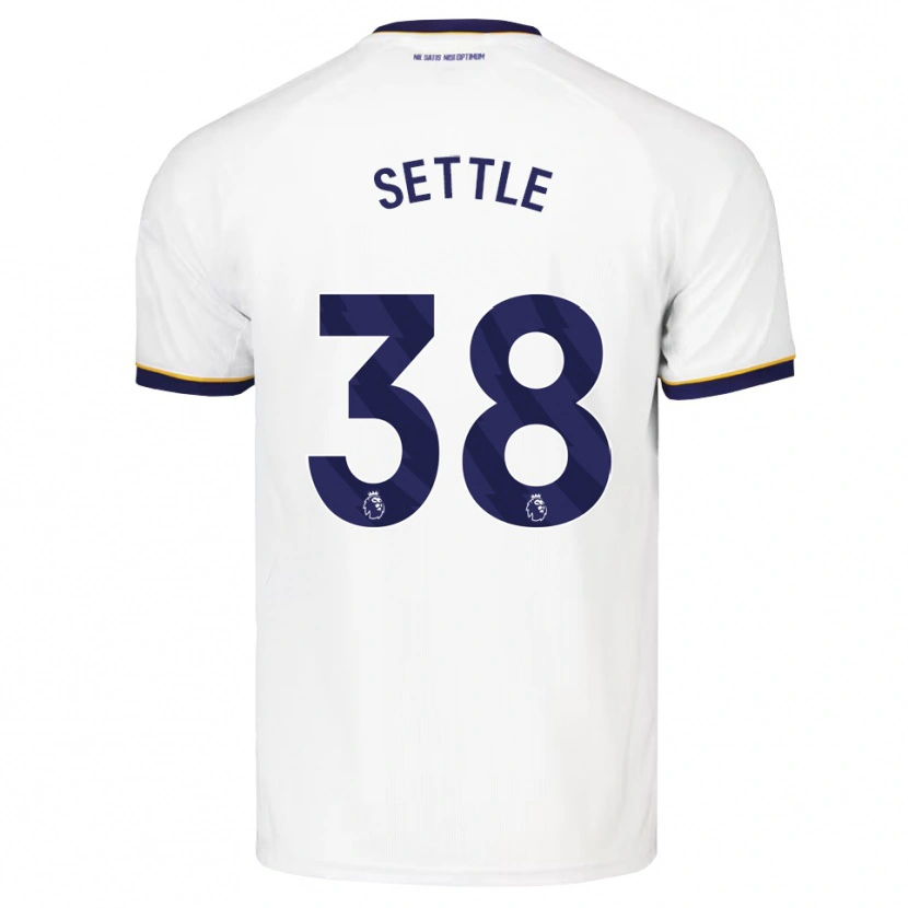 Danxen Niño Camiseta Macy Settle #38 Azulmedianoche Blanco Amarillo 2ª Equipación 2026/27 La Camisa México