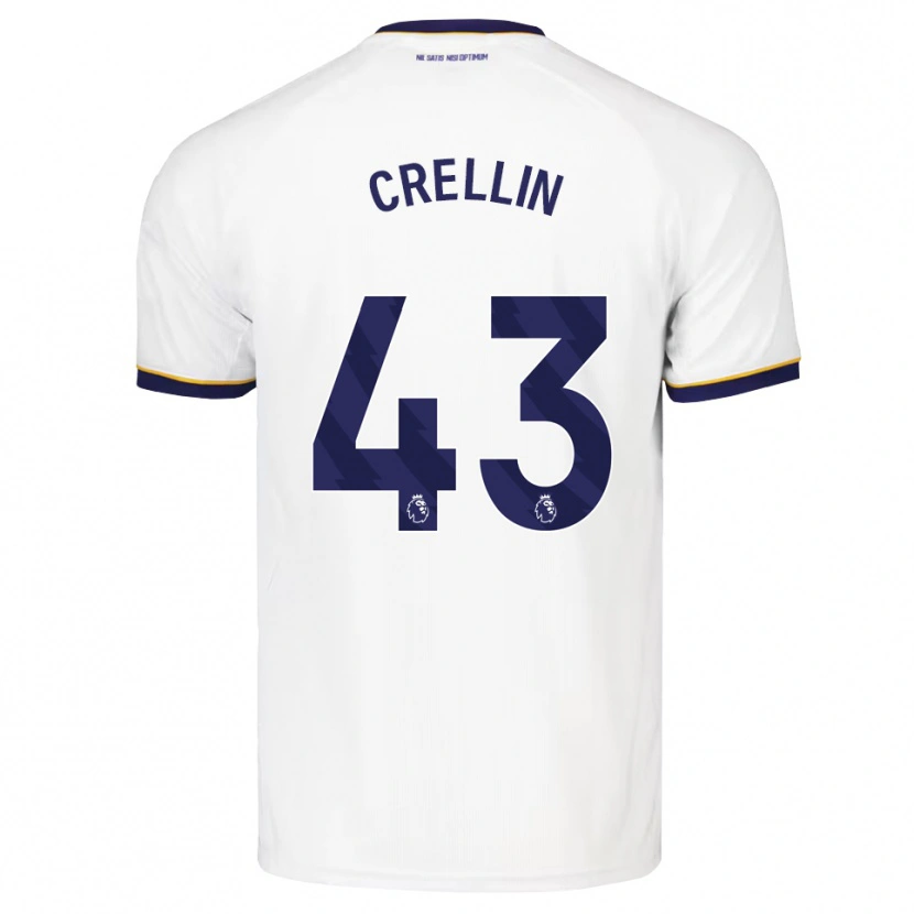 Danxen Niño Camiseta Billy Crellin #43 Azulmedianoche Blanco Amarillo 2ª Equipación 2026/27 La Camisa México