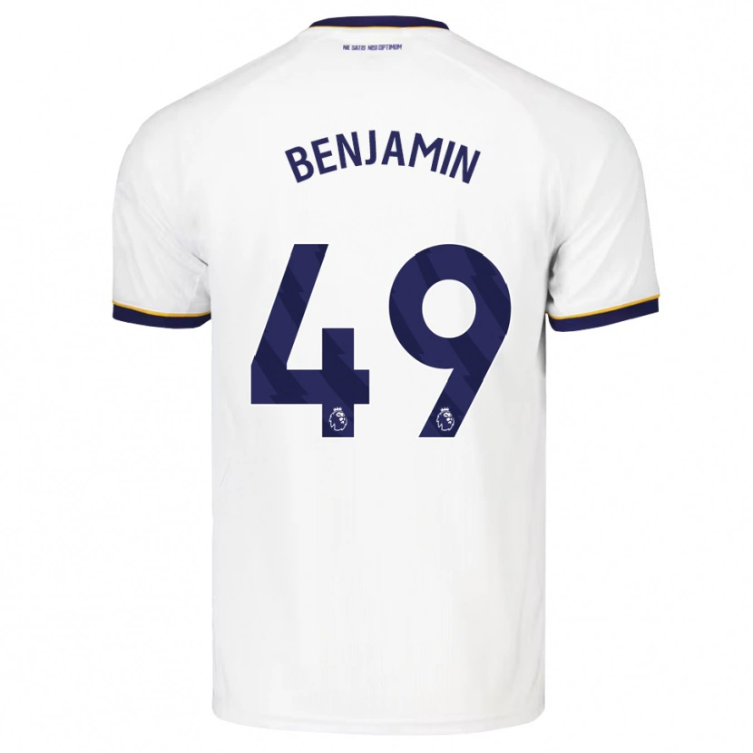 Danxen Niño Camiseta Omari Benjamin #49 Azulmedianoche Blanco Amarillo 2ª Equipación 2026/27 La Camisa México