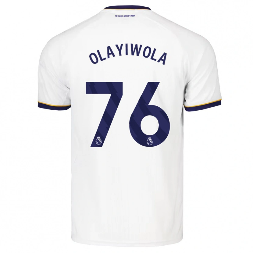 Danxen Niño Camiseta Malik Olayiwola #76 Azulmedianoche Blanco Amarillo 2ª Equipación 2026/27 La Camisa México
