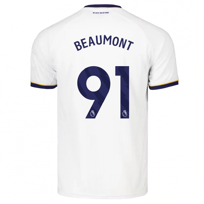 Danxen Niño Camiseta Jacob Beaumont Clark #91 Azulmedianoche Blanco Amarillo 2ª Equipación 2026/27 La Camisa México