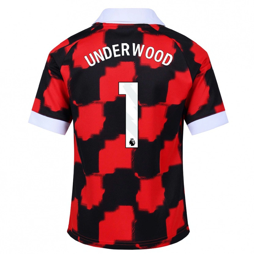 Danxen Niño Camiseta Marco Underwood #1 Rojo Blanco Negro 2ª Equipación 2026/27 La Camisa México