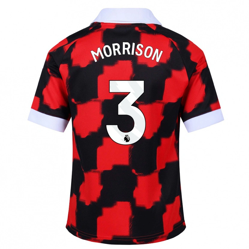 Danxen Niño Camiseta Kymarley Morrison #3 Rojo Blanco Negro 2ª Equipación 2026/27 La Camisa México