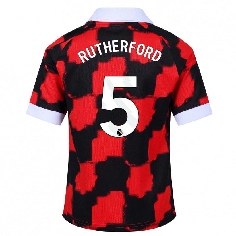 Danxen Niño Camiseta Leeta Rutherford #5 Rojo Blanco Negro 2ª Equipación 2026/27 La Camisa México