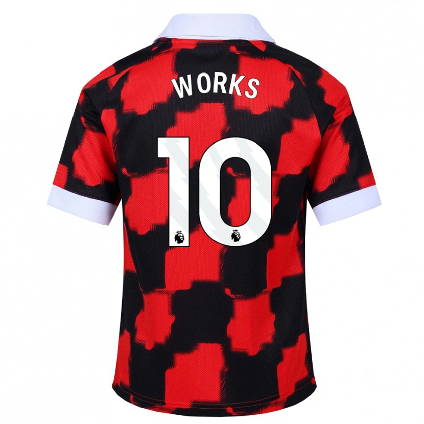 Danxen Niño Camiseta Terrell Works #10 Rojo Blanco Negro 2ª Equipación 2026/27 La Camisa México
