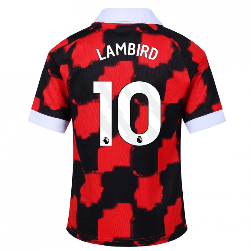 Danxen Niño Camiseta Lilly Lambird #10 Rojo Blanco Negro 2ª Equipación 2026/27 La Camisa México