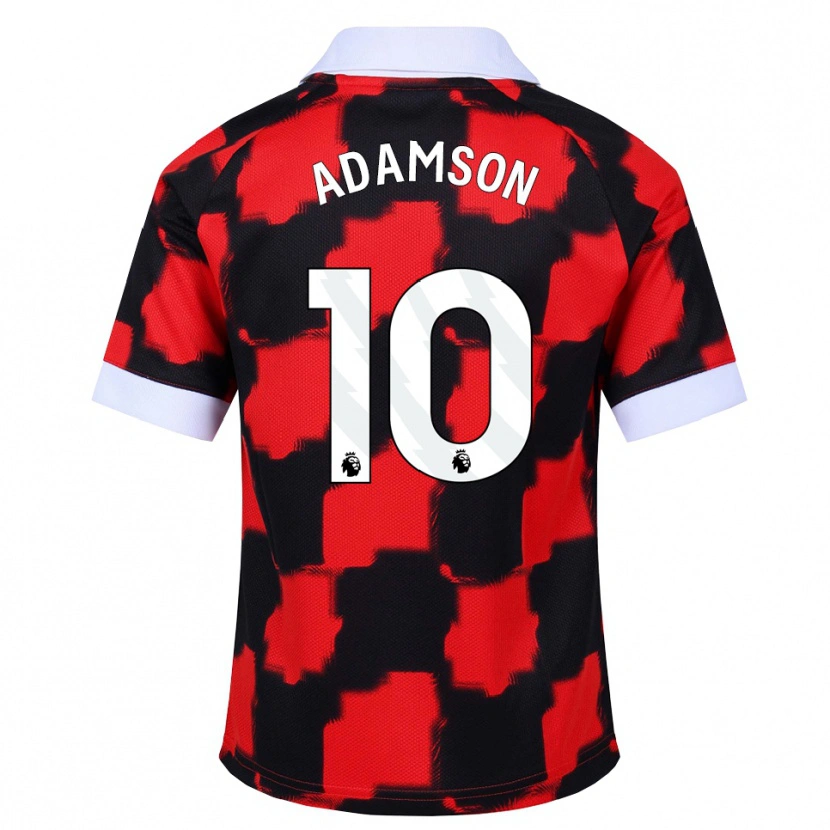 Danxen Niño Camiseta Sasha Adamson #10 Rojo Blanco Negro 2ª Equipación 2026/27 La Camisa México