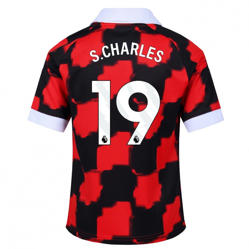 Danxen Niño Camiseta Shea Charles #19 Rojo Blanco Negro 2ª Equipación 2026/27 La Camisa México