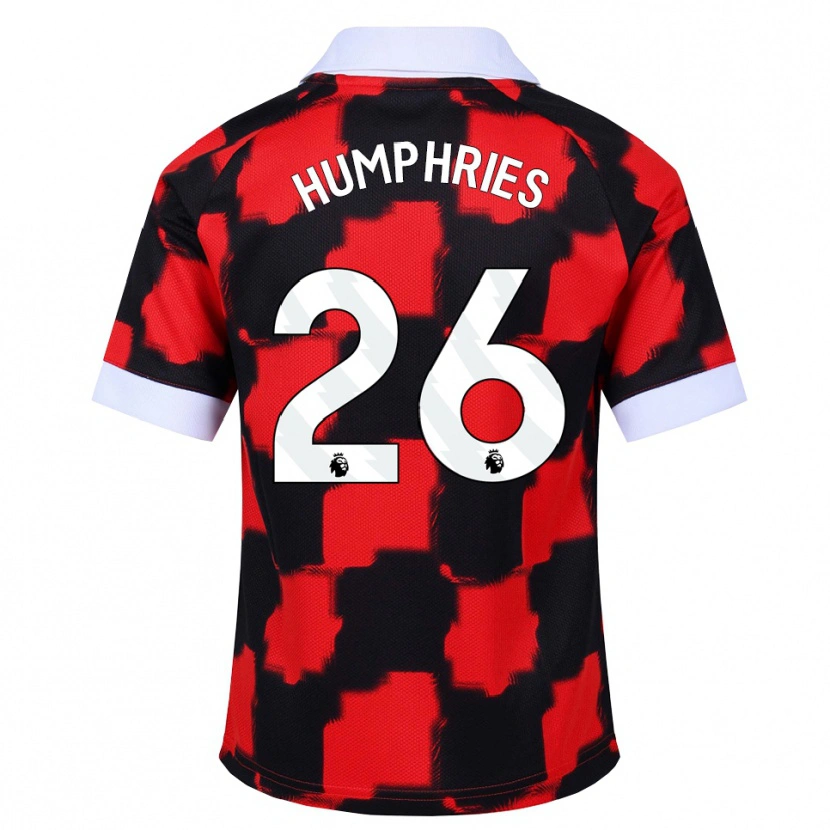 Danxen Niño Camiseta Marni Humphries #26 Rojo Blanco Negro 2ª Equipación 2026/27 La Camisa México