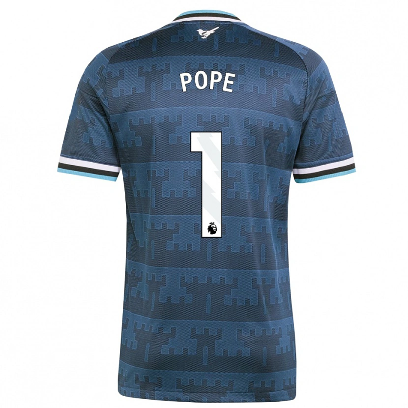 Danxen Niño Camiseta Nick Pope #1 Amarillo Negro Azul 2ª Equipación 2026/27 La Camisa México