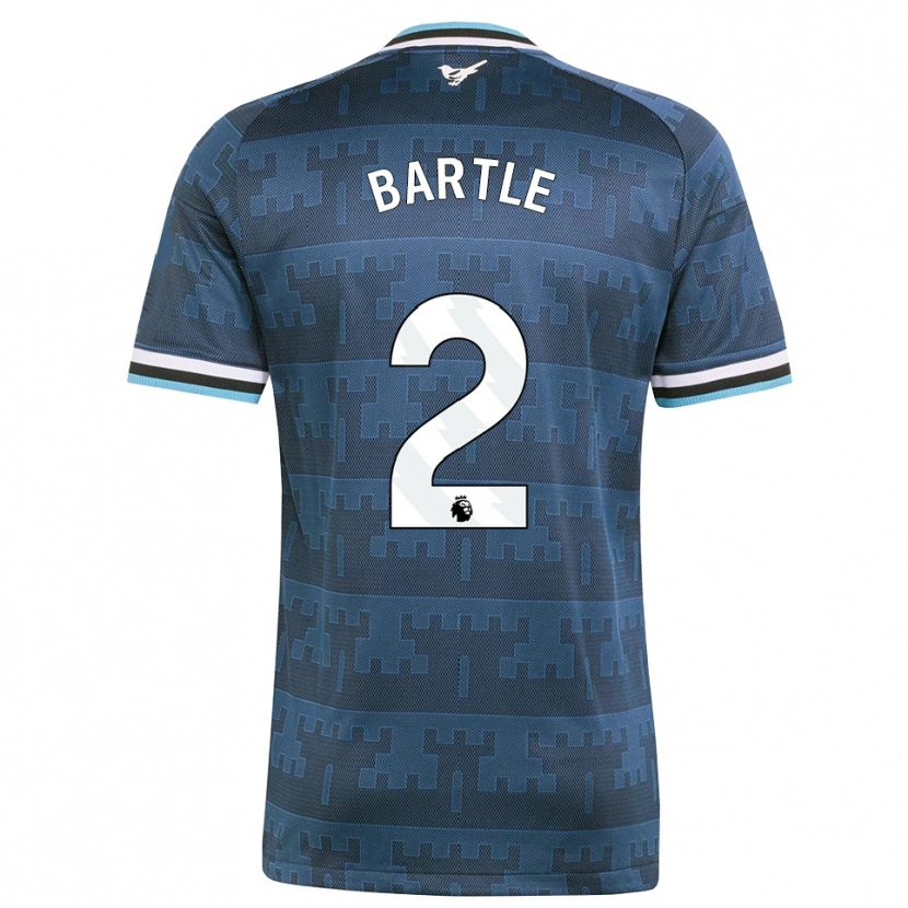Danxen Niño Camiseta Jodie Bartle #2 Amarillo Negro Azul 2ª Equipación 2026/27 La Camisa México