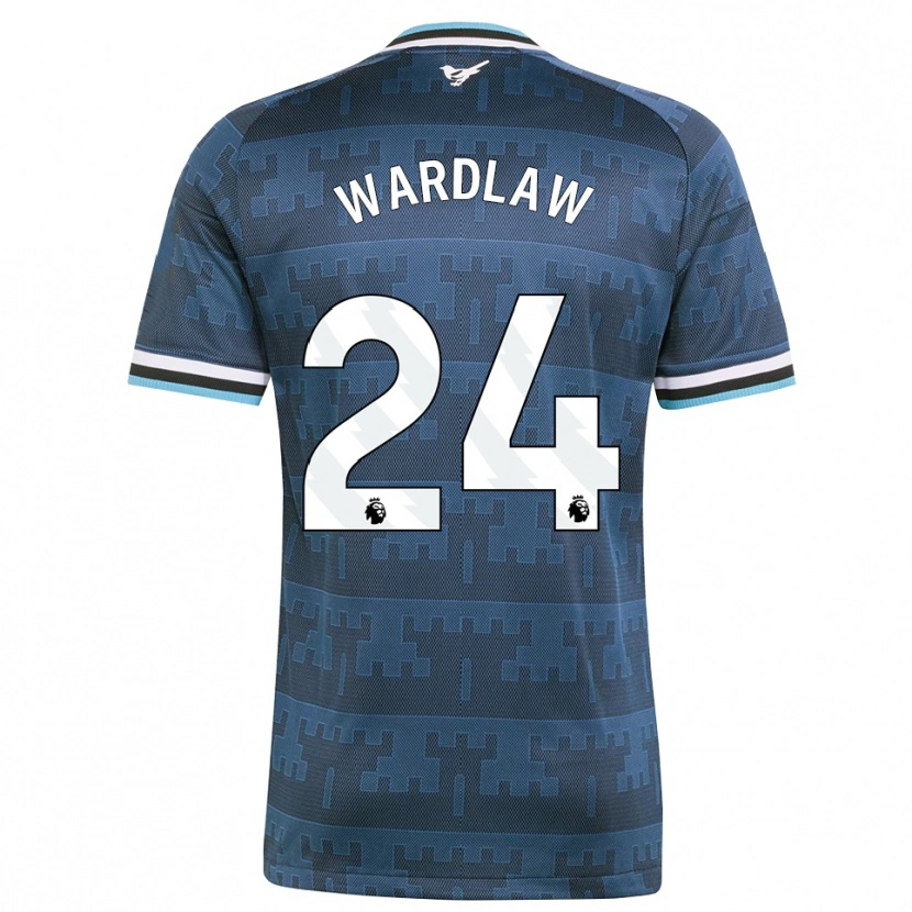 Danxen Niño Camiseta Charlotte Wardlaw #24 Amarillo Negro Azul 2ª Equipación 2026/27 La Camisa México