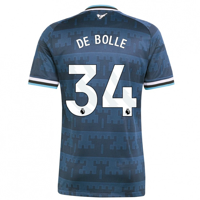 Danxen Niño Camiseta Lucas De Bolle #34 Amarillo Negro Azul 2ª Equipación 2026/27 La Camisa México