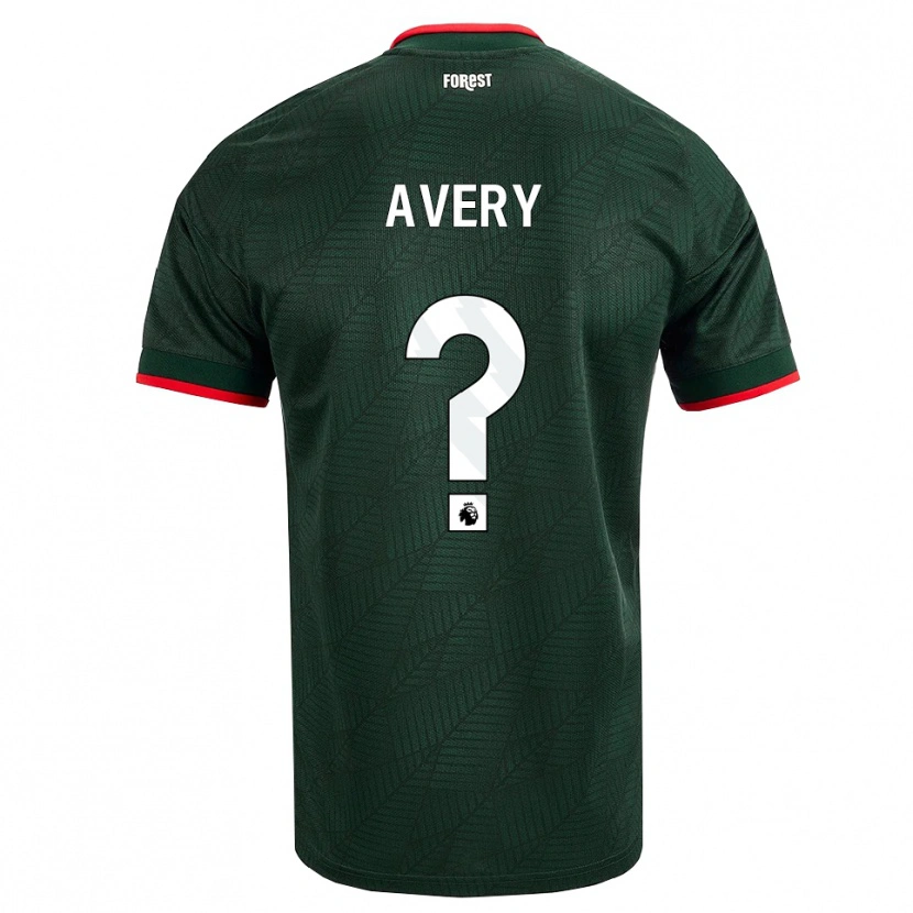 Danxen Niño Camiseta Theo Avery #0 Verdeoscuro Rojo 2ª Equipación 2026/27 La Camisa México