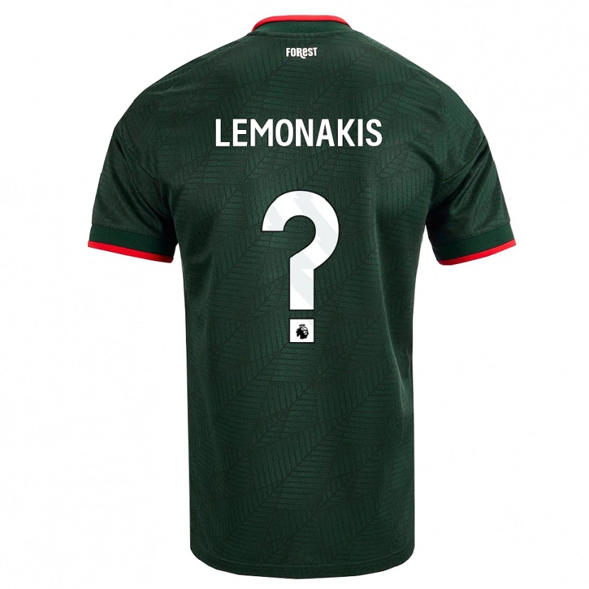 Danxen Niño Camiseta Georgios Lemonakis #0 Verdeoscuro Rojo 2ª Equipación 2026/27 La Camisa México