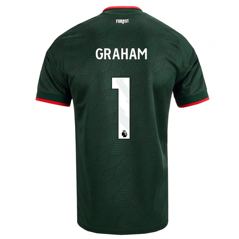 Danxen Niño Camiseta Ally Graham #1 Verdeoscuro Rojo 2ª Equipación 2026/27 La Camisa México