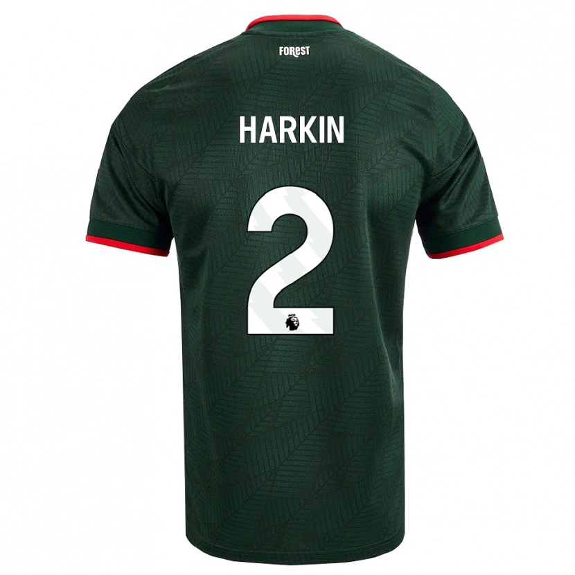 Danxen Niño Camiseta Lyndsey Harkin #2 Verdeoscuro Rojo 2ª Equipación 2026/27 La Camisa México