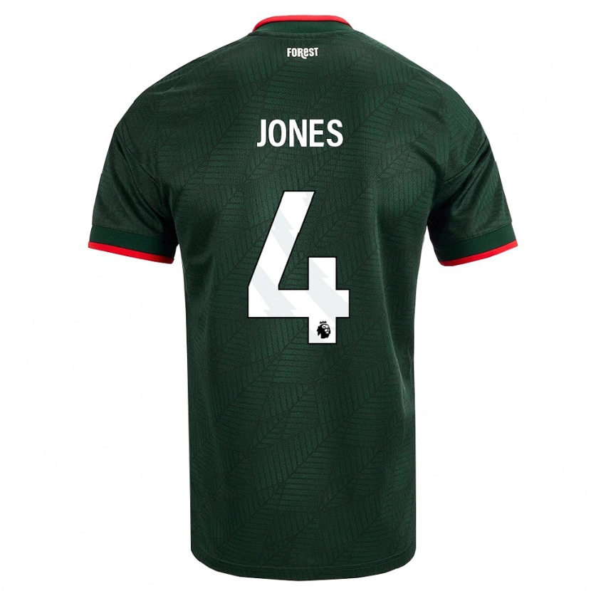 Danxen Niño Camiseta Brodie Jones #4 Verdeoscuro Rojo 2ª Equipación 2026/27 La Camisa México