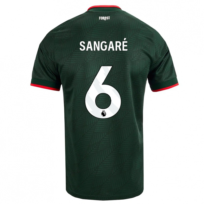 Danxen Niño Camiseta Ibrahim Sangaré #6 Verdeoscuro Rojo 2ª Equipación 2026/27 La Camisa México