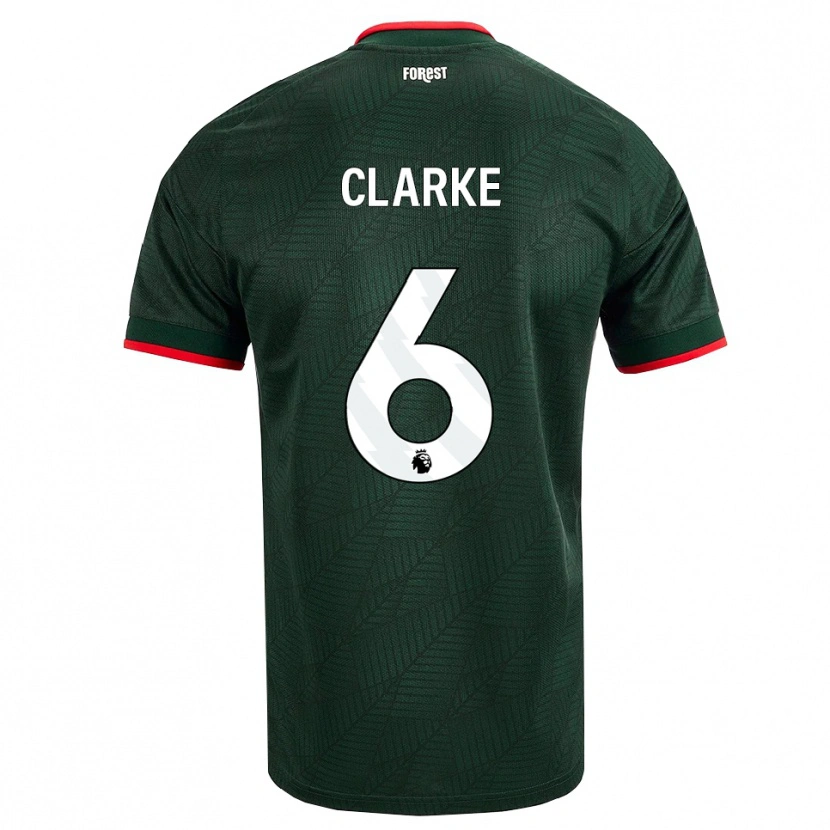 Danxen Niño Camiseta Kristian Clarke #6 Verdeoscuro Rojo 2ª Equipación 2026/27 La Camisa México