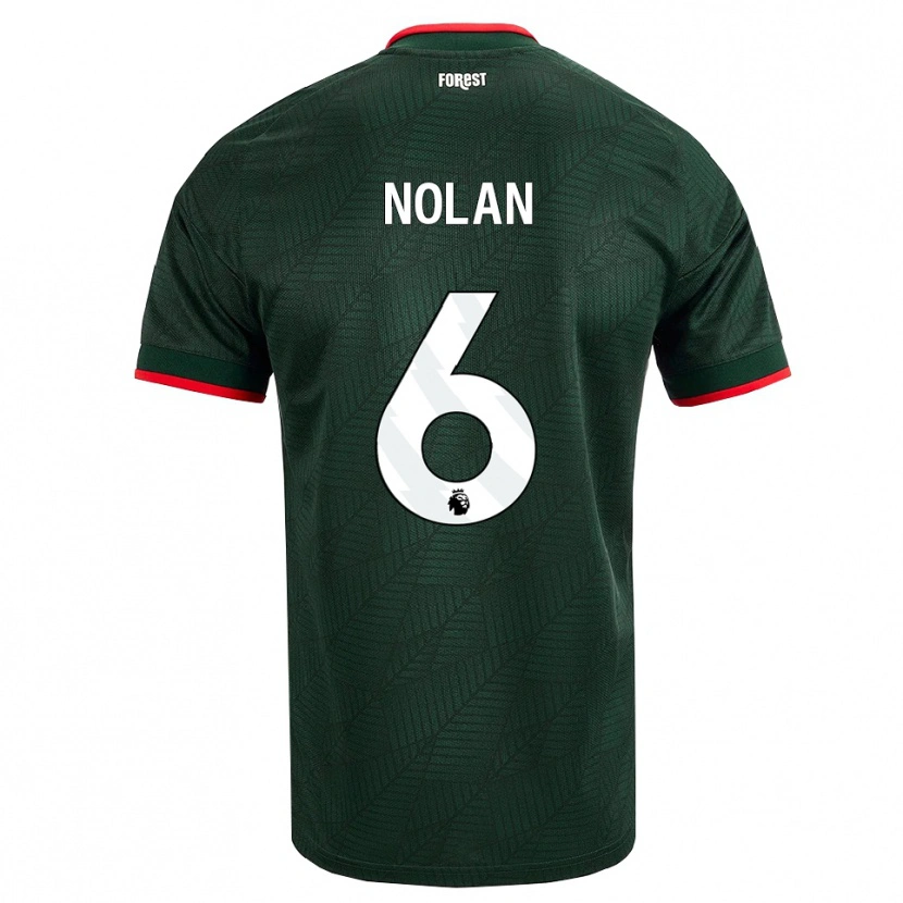 Danxen Niño Camiseta Sonny Nolan #6 Verdeoscuro Rojo 2ª Equipación 2026/27 La Camisa México