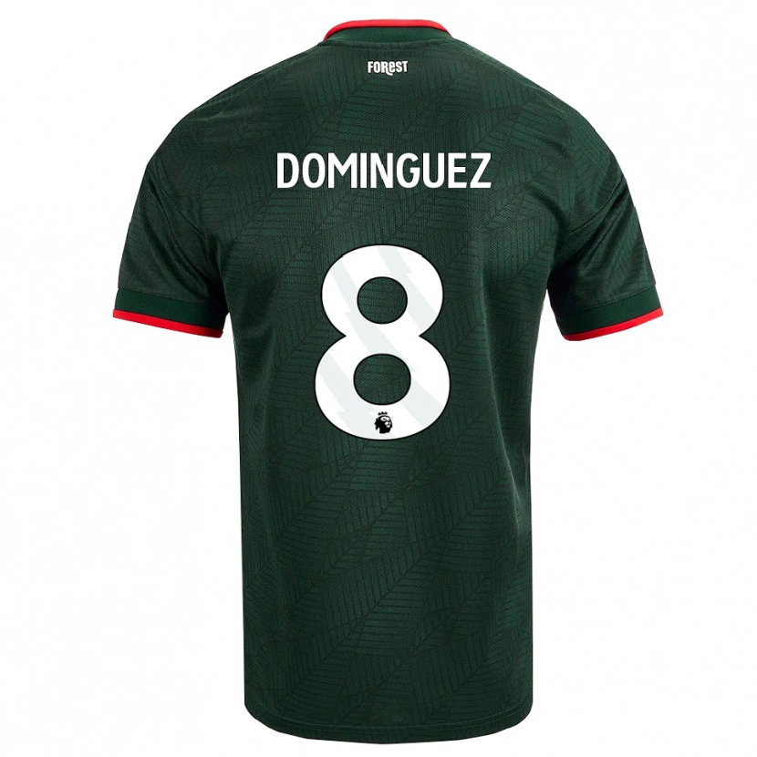Danxen Niño Camiseta Nicolás Domínguez #8 Verdeoscuro Rojo 2ª Equipación 2026/27 La Camisa México
