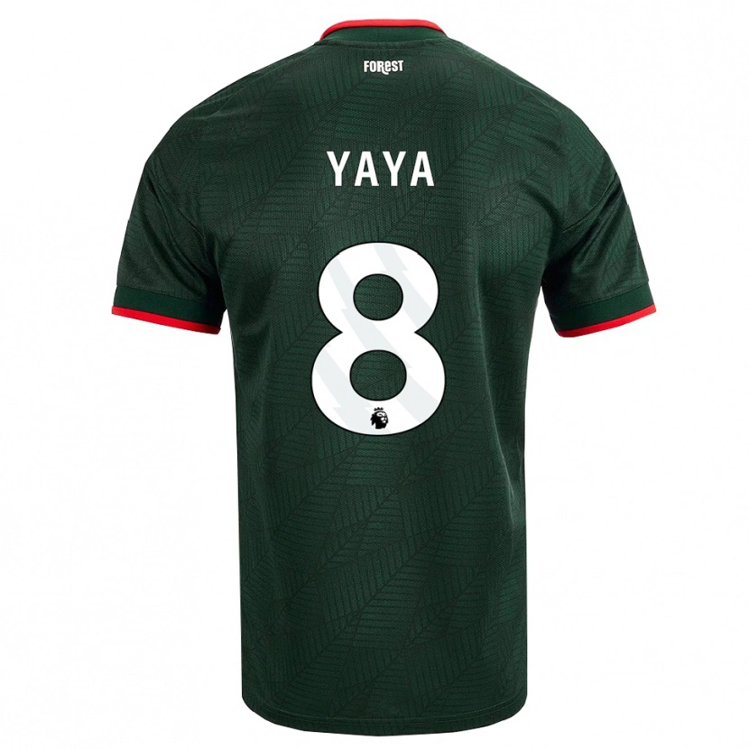 Danxen Niño Camiseta Cherif Yaya #8 Verdeoscuro Rojo 2ª Equipación 2026/27 La Camisa México